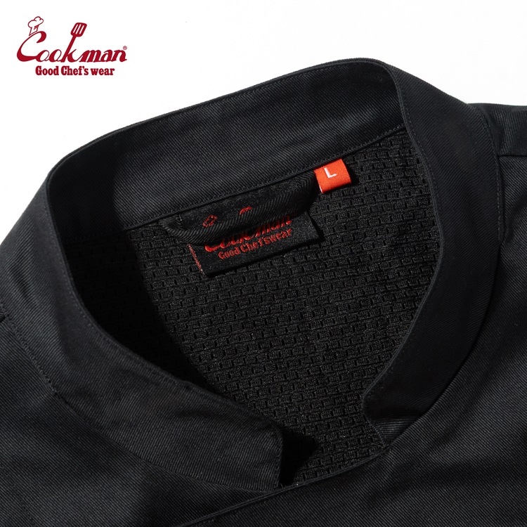 �����ե����� Chef Coat Short Sleeve Vented Black