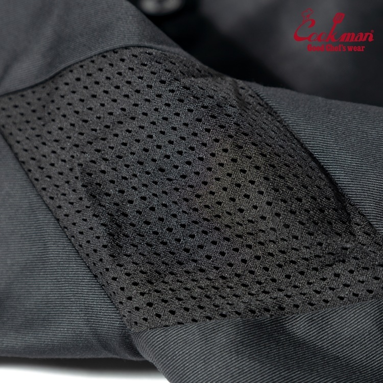 �����ե����� Chef Coat Short Sleeve Vented Black