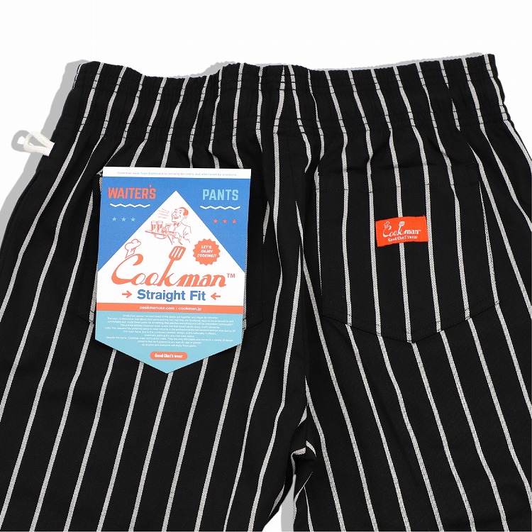 ѥ Waiter's Pants Stripe Black