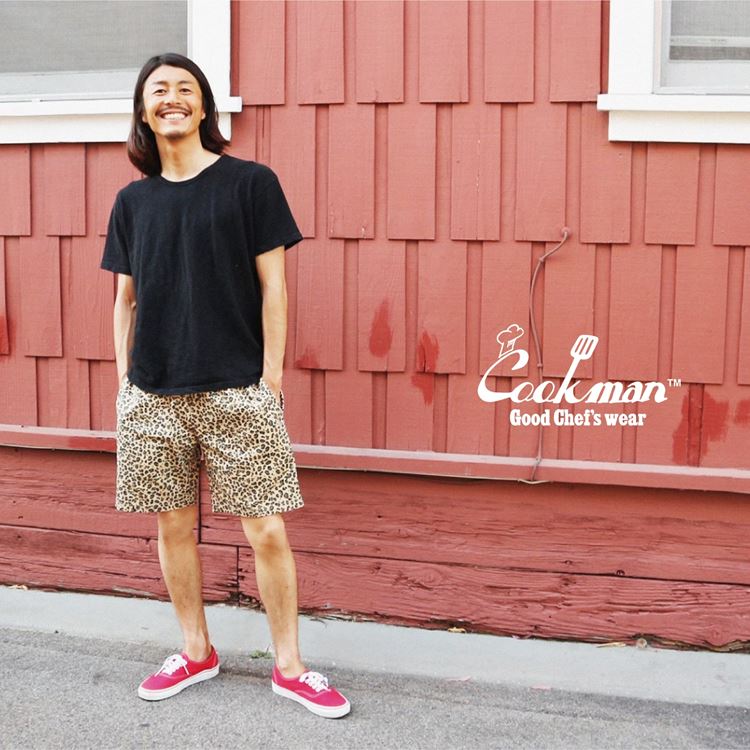 �����եѥ�� Chef Pants Short Leopard