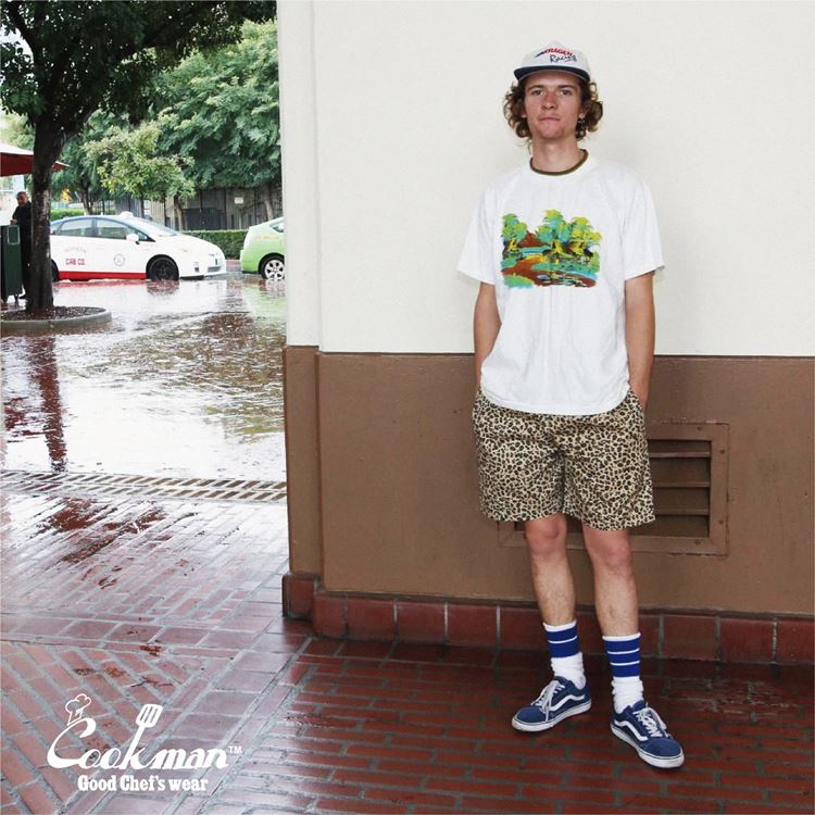 �����եѥ�� Chef Pants Short Leopard