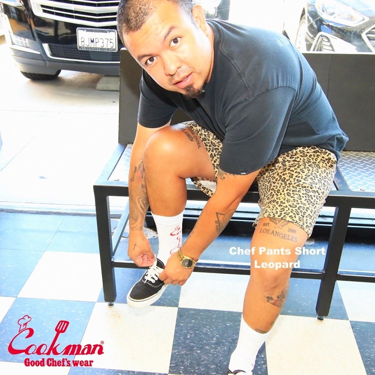 �����եѥ�� Chef Pants Short Leopard