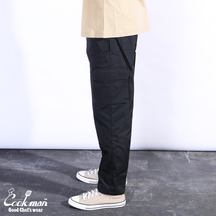 եѥ Chef Pants Cargo Ripstop Black