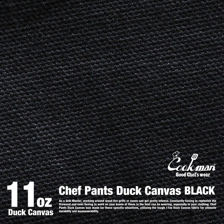 եѥ Chef Pants Duck Canvas Black