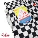 եѥ Chef Pants Short Front pocket Checker Black