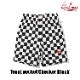 եѥ Chef Pants Short Front pocket Checker Black