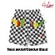 եѥ Chef Pants Short Front pocket Checker Black