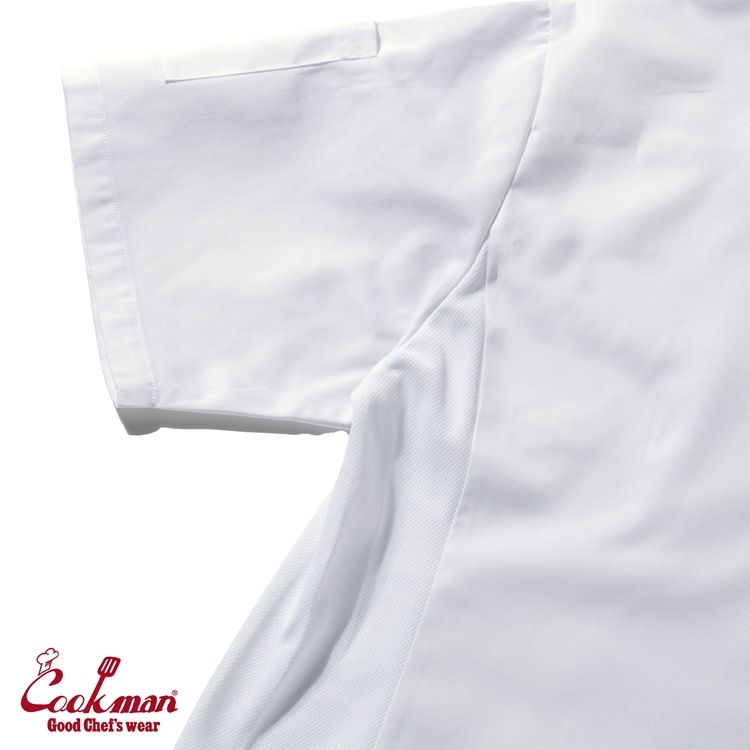 �����ե����� Chef Coat Short Sleeve Side Mesh White (Women��s)
