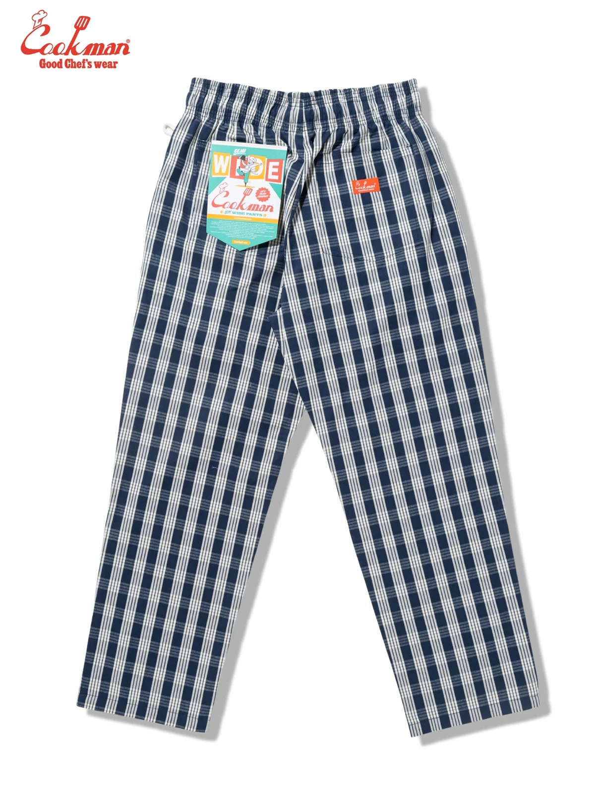 �����եѥ�� Chef Pants Semiwide PALAKA Check Navy