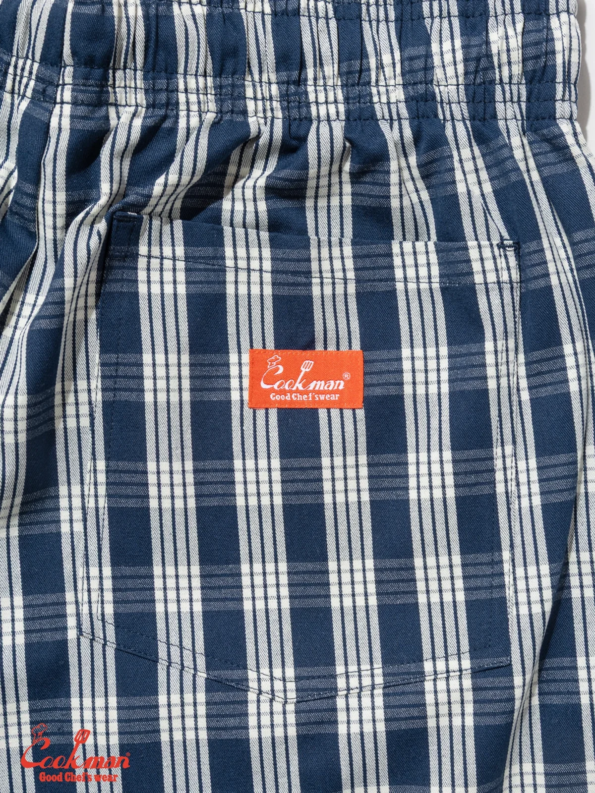 �����եѥ�� Chef Pants Semiwide PALAKA Check Navy