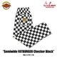 եѥ Chef Pants Semiwide FATBURGER Checker Black 