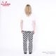 եѥ Chef Pants Semiwide FATBURGER Checker Black 