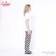 եѥ Chef Pants Semiwide FATBURGER Checker Black 
