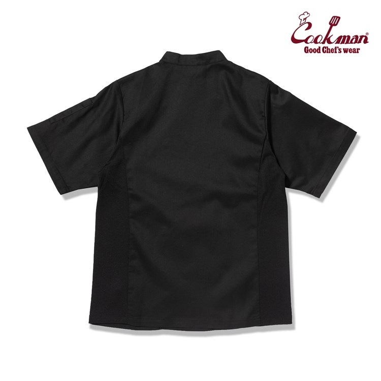 �����ե����� Chef Coat Short Sleeve Side Mesh Black (Women's)