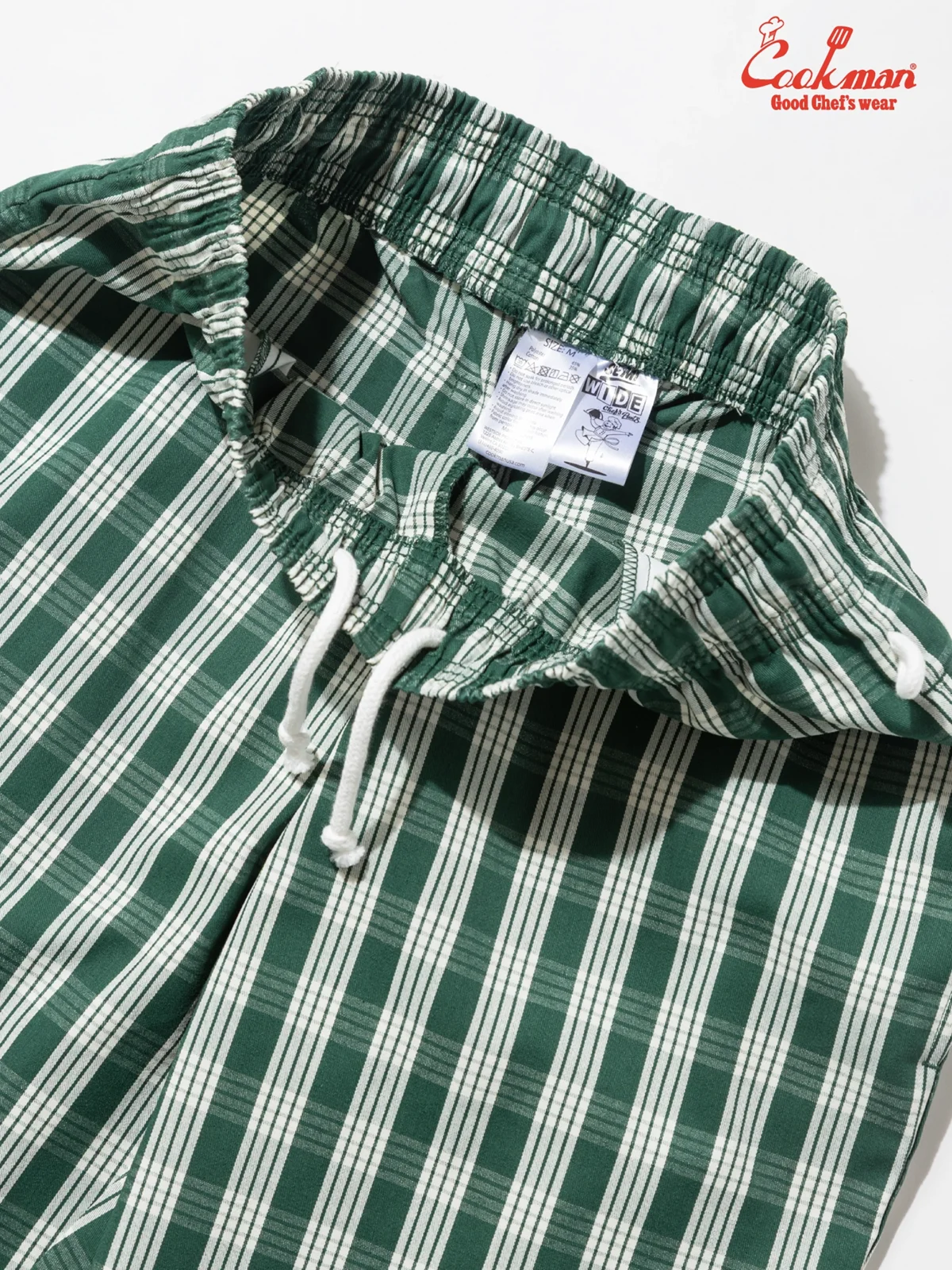 �����եѥ�� Chef Pants Semiwide PALAKA Check Green