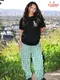 �����եѥ�� Chef Pants Semiwide PALAKA Check Green