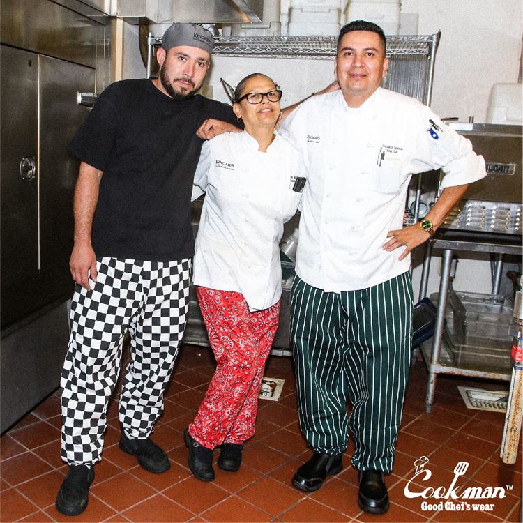 եѥ Chef Pants Checker Black
