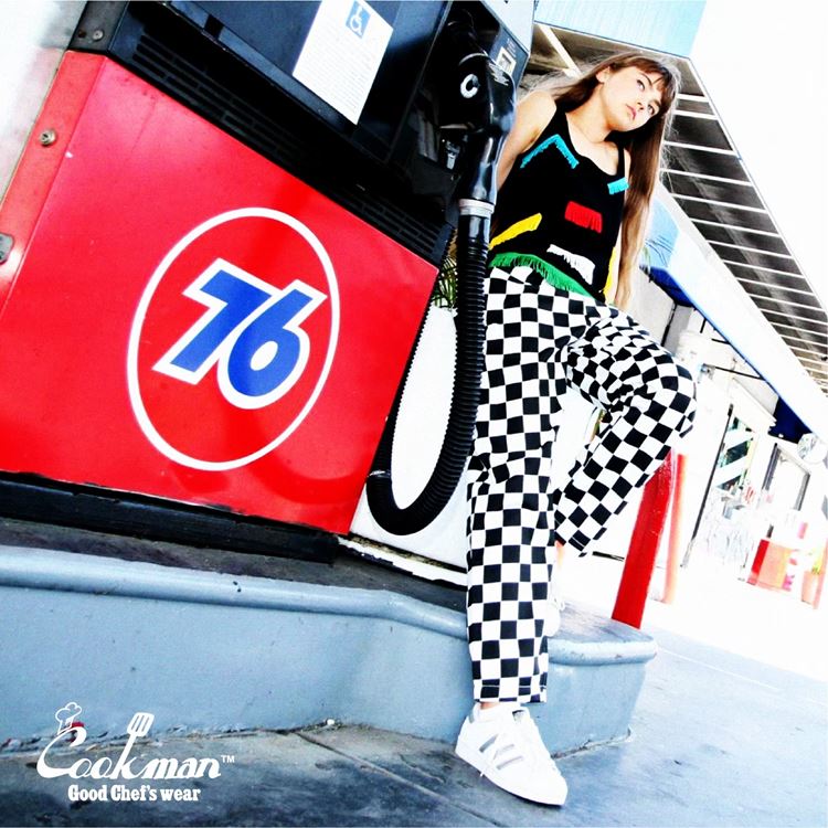 եѥ Chef Pants Checker Black