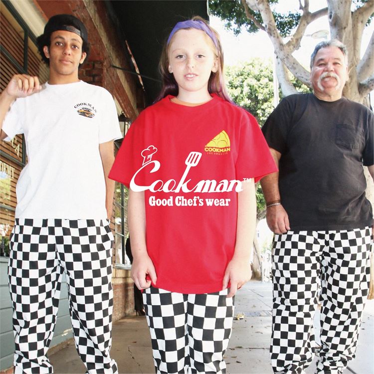 եѥ Chef Pants Checker Black
