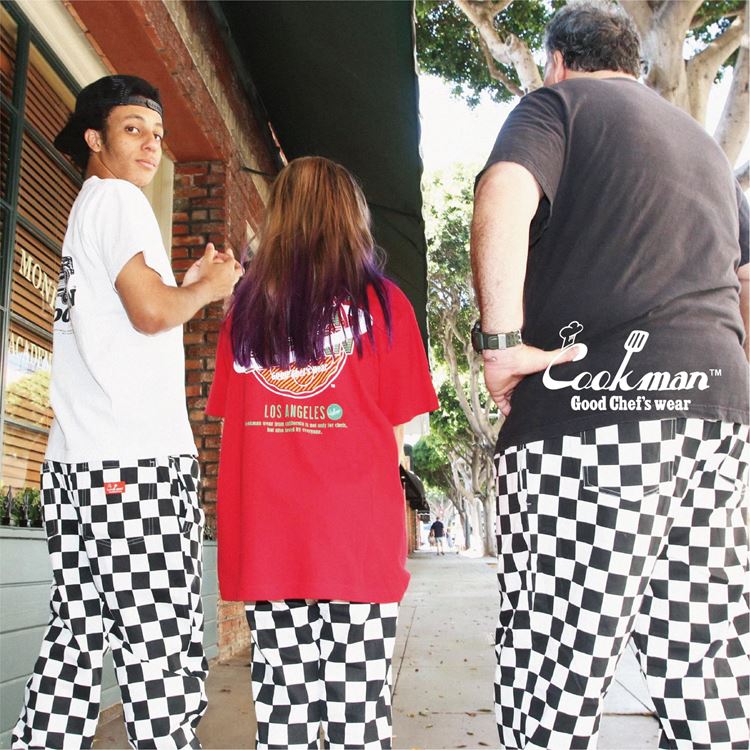 եѥ Chef Pants Checker Black