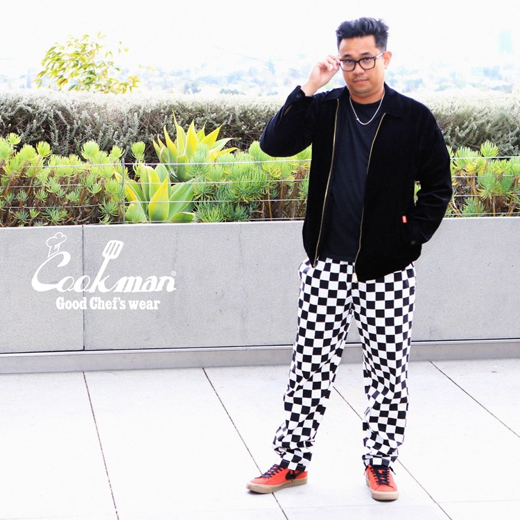 եѥ Chef Pants Checker Black