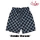 եѥ Chef Pants Short Checker Charcoal