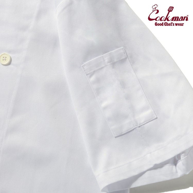 �����ե����� Chef Coat Short Sleeve Vented White (Women's)