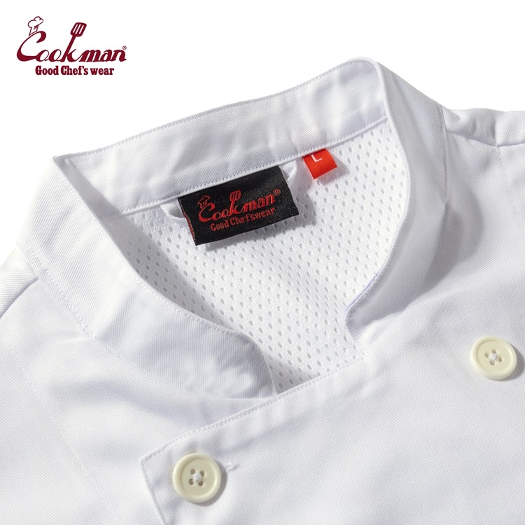 �����ե����� Chef Coat Short Sleeve Vented White (Women's)