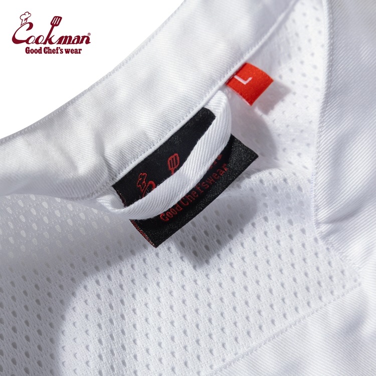 �����ե����� Chef Coat Short Sleeve Vented White (Women's)