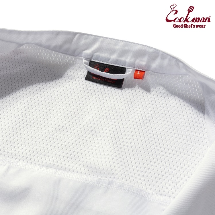 �����ե����� Chef Coat Short Sleeve Vented White (Women's)