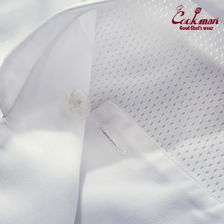 �����ե����� Chef Coat Short Sleeve Vented White (Women's)