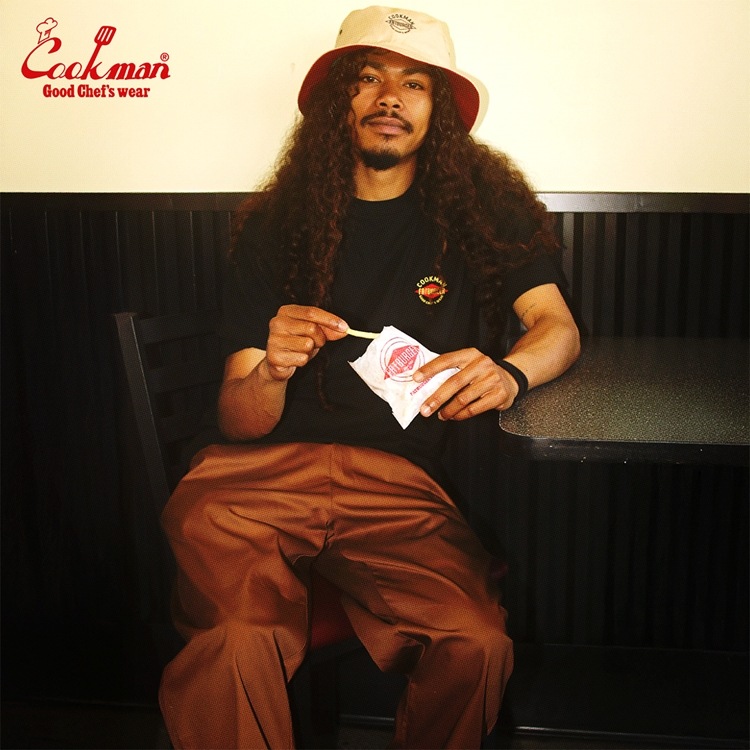 �����եѥ�� Chef Pants Semiwide FATBURGER Chocolate 