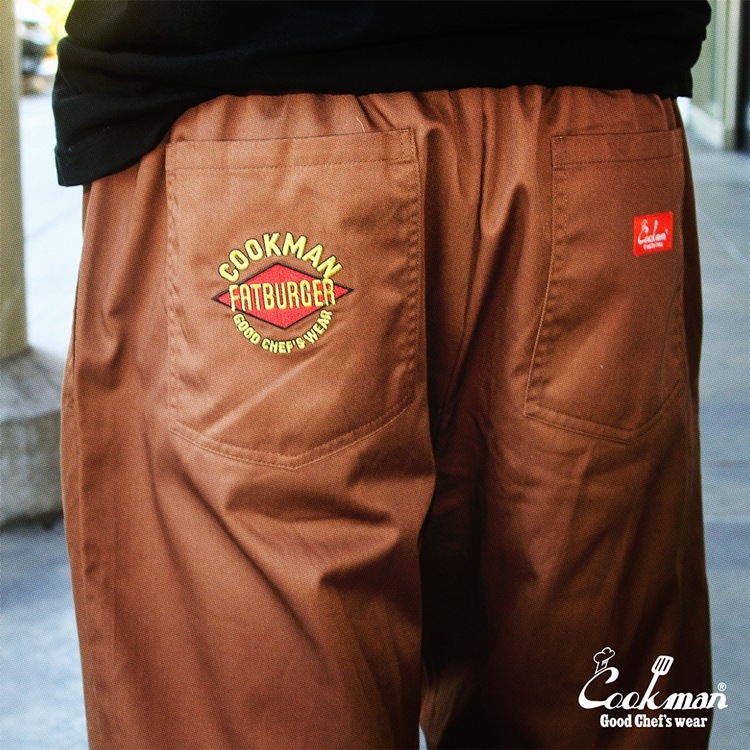 �����եѥ�� Chef Pants Semiwide FATBURGER Chocolate 