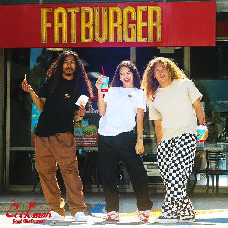 �����եѥ�� Chef Pants Semiwide FATBURGER Chocolate 