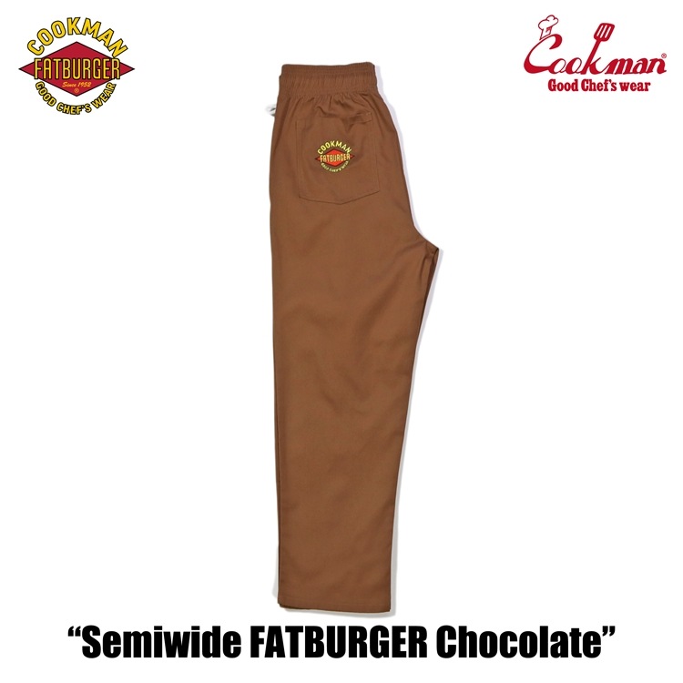 �����եѥ�� Chef Pants Semiwide FATBURGER Chocolate 