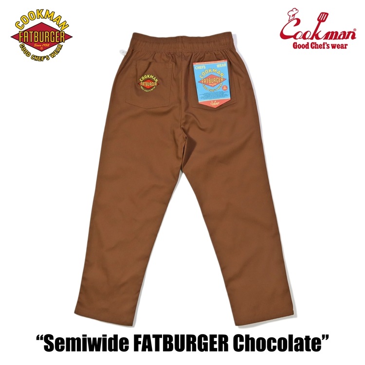 �����եѥ�� Chef Pants Semiwide FATBURGER Chocolate 