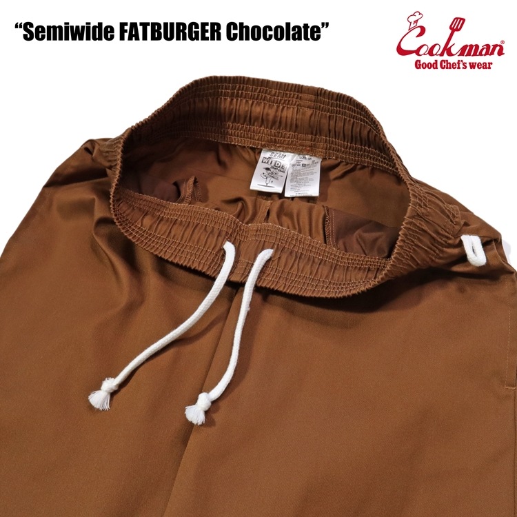 �����եѥ�� Chef Pants Semiwide FATBURGER Chocolate 