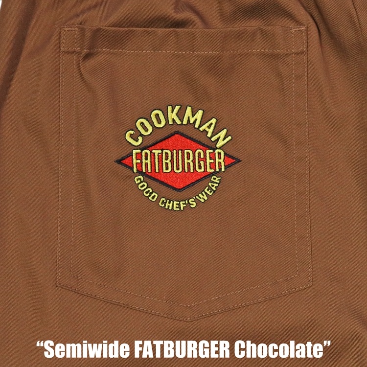 �����եѥ�� Chef Pants Semiwide FATBURGER Chocolate 