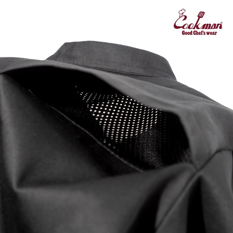 �����ե����� Chef Coat Short Sleeve Vented Black (Women's)