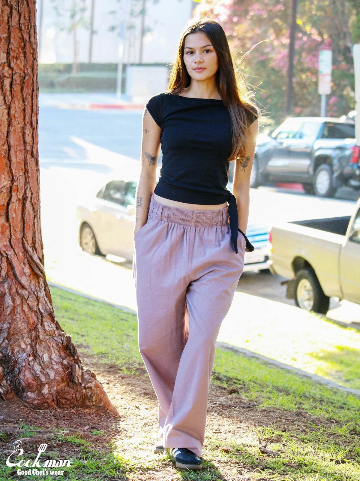 �����ڥ󥿡��ѥ�� Carpenter's Pants Canvas Grayish Pink