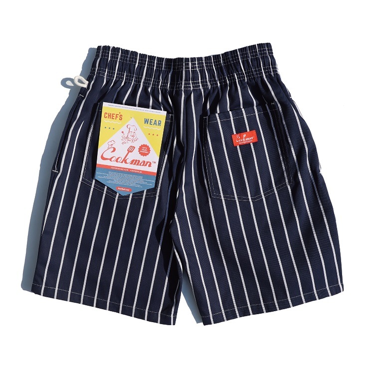 եѥ Chef Pants Short Stripe Navy