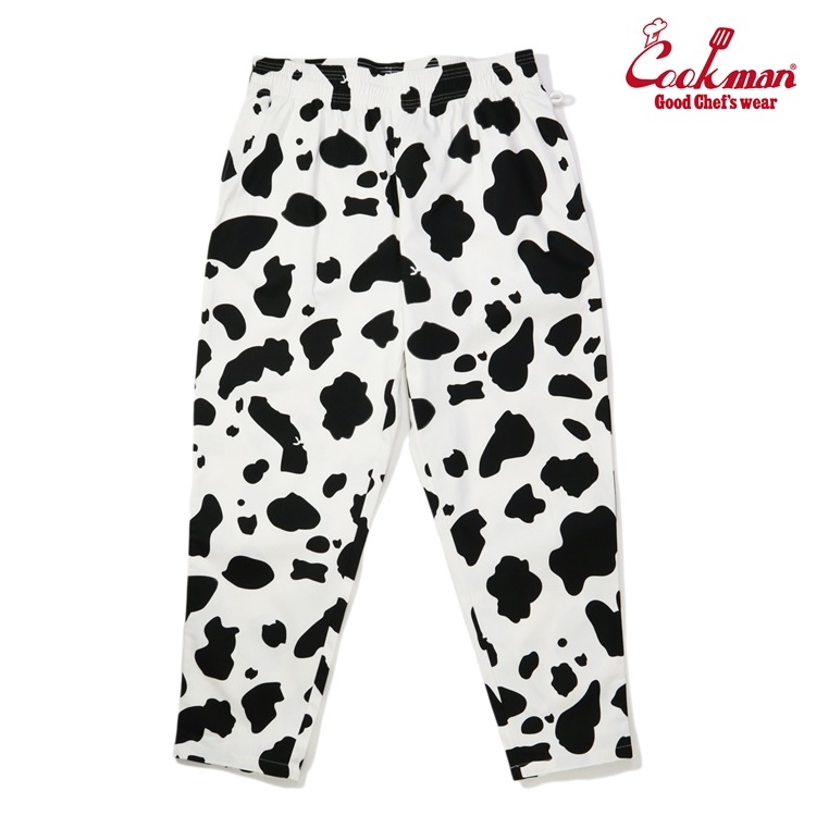 եѥ Chef Pants Cow White Plus Size