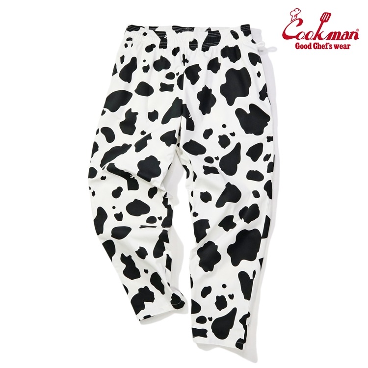 եѥ Chef Pants Cow White Plus Size