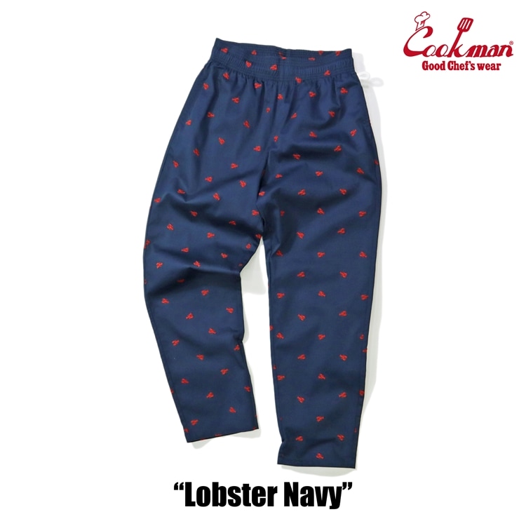 �����եѥ�� Chef Pants Embroidery Lobster Navy 