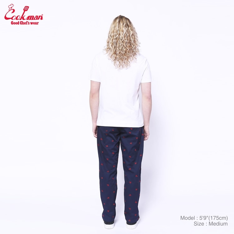 �����եѥ�� Chef Pants Embroidery Lobster Navy 