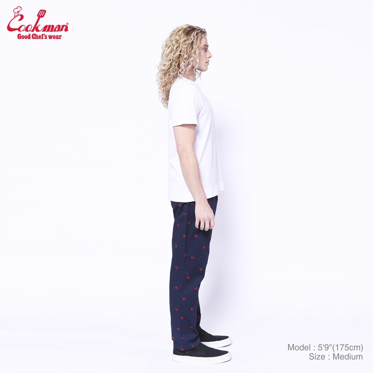 �����եѥ�� Chef Pants Embroidery Lobster Navy 