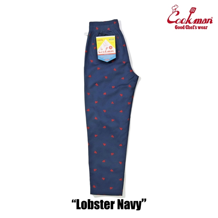 �����եѥ�� Chef Pants Embroidery Lobster Navy 