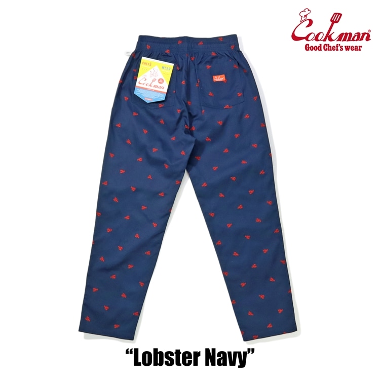 �����եѥ�� Chef Pants Embroidery Lobster Navy 