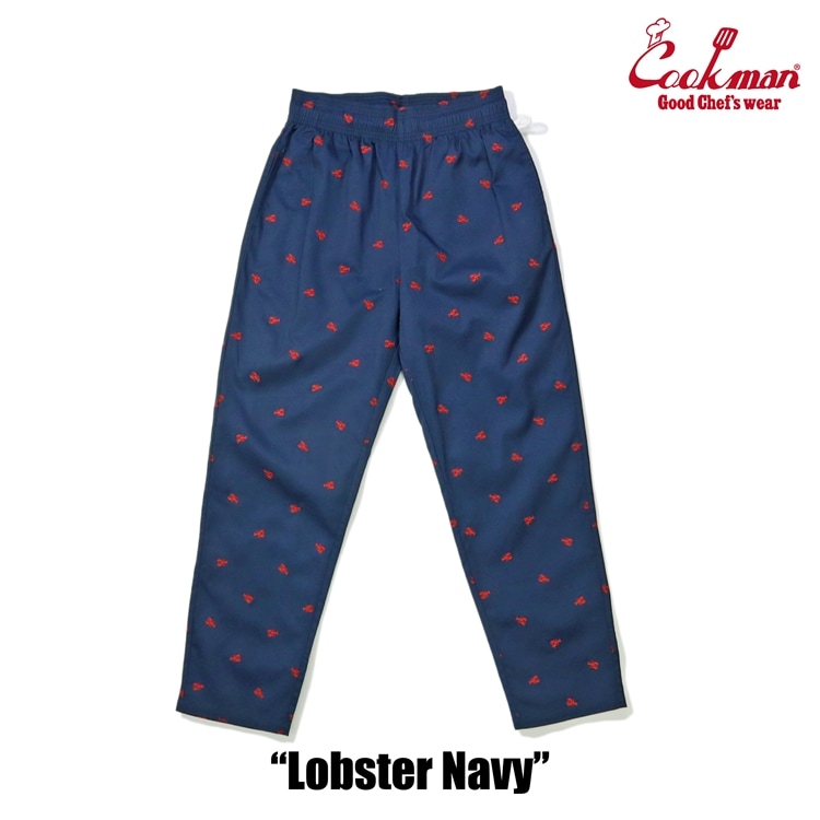 �����եѥ�� Chef Pants Embroidery Lobster Navy 