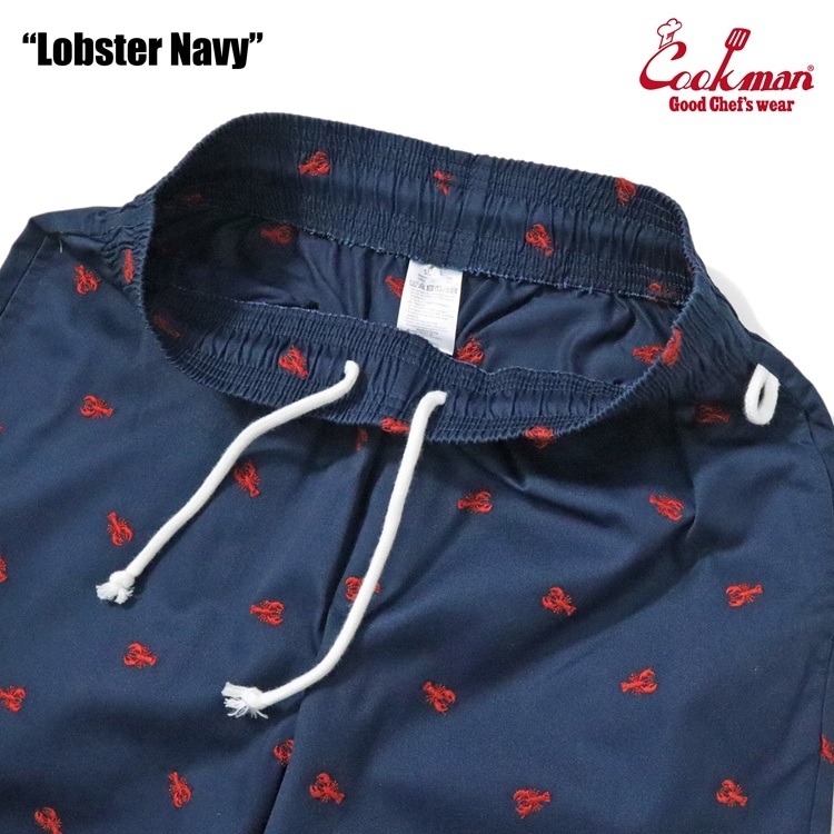 �����եѥ�� Chef Pants Embroidery Lobster Navy 